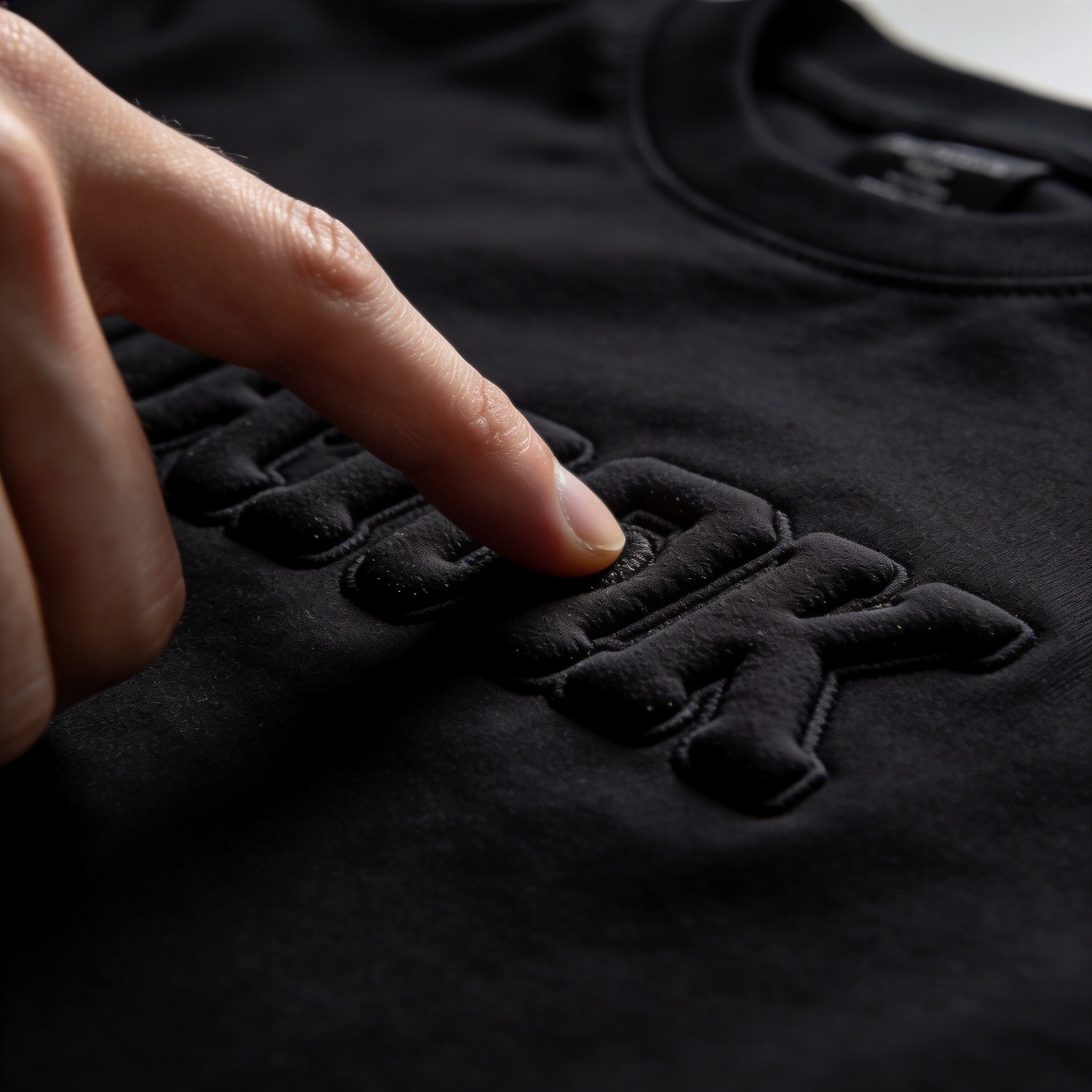 RAISED. TEXTURED. 3D PUFF PRINT.